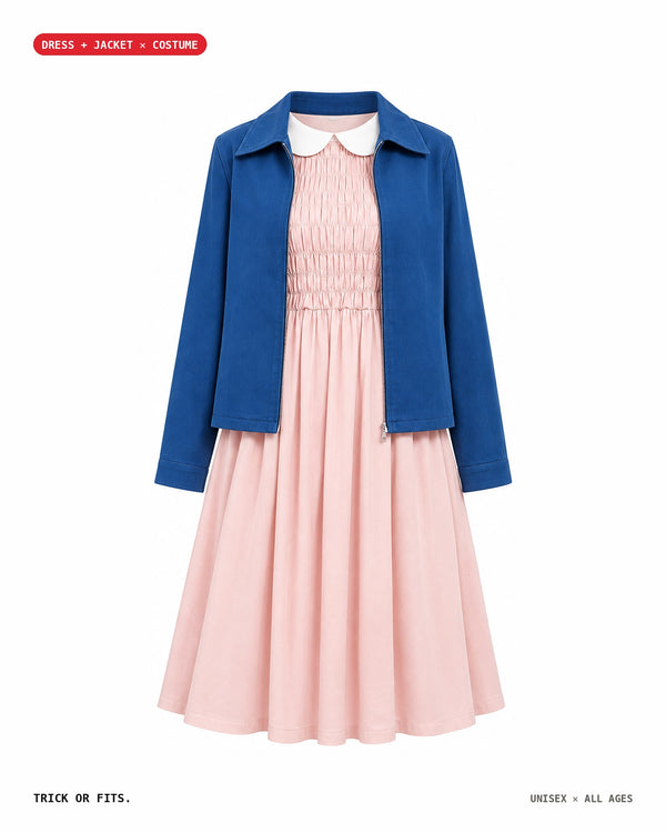 Eleven Pink Dress & Blue Jacket – Stranger Things Halloween Costume