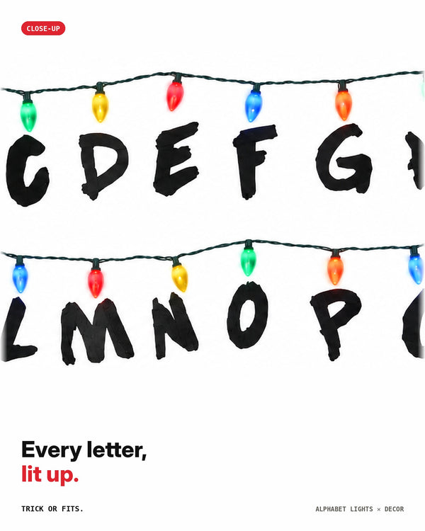 Joyce Byers Alphabet Wall Lights – Stranger Things Halloween Decoration