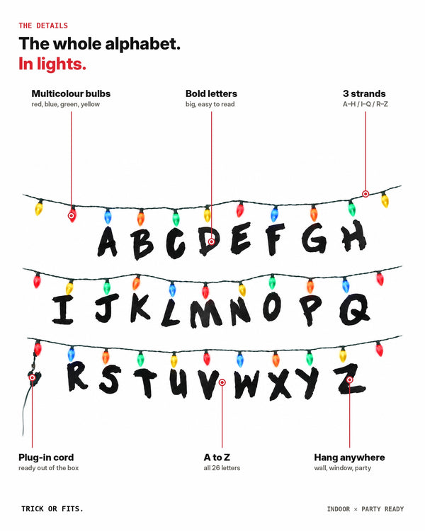 Joyce Byers Alphabet Wall Lights – Stranger Things Halloween Decoration
