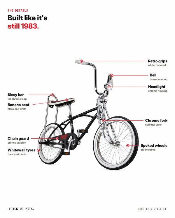 Mike 80s Seat Bike – Stranger Things Inspired Retro Cruiser