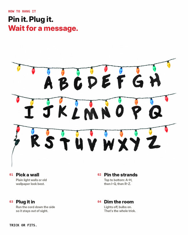 Joyce Byers Alphabet Wall Lights – Stranger Things Halloween Decoration