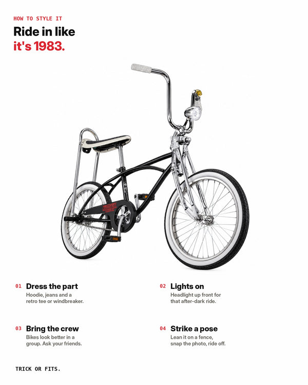 Mike 80s Seat Bike – Stranger Things Inspired Retro Cruiser